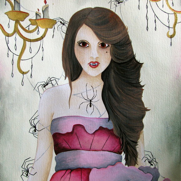 Lady Vamp Painting