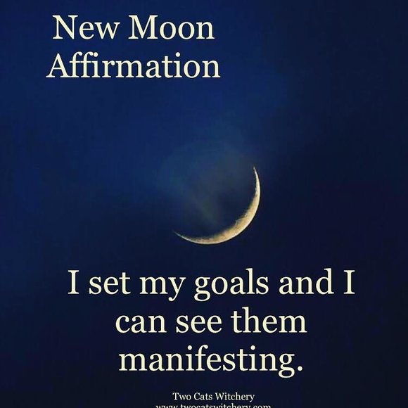 New Moon Affirmation / Two Cats Witchery / Witch and Witchy Tips
