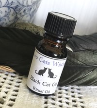 Black cat oil, spell oil, witchcraft oil