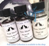 Lunar moon oil collection, moon spell oils