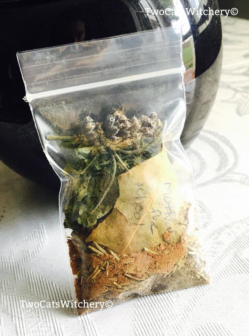 Motivation Spell Herbs in a bag