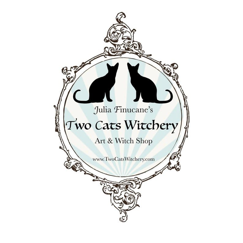 Two Cats Witchery shop logo